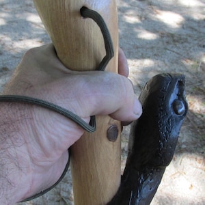 Handcarved Water Moccasin Walking Stick
