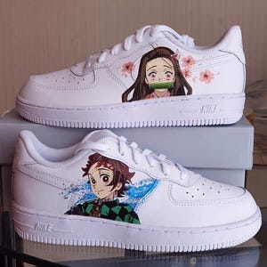 Custom Demon Hand Painted Shoes–Anime Art Sneakers with Personalized  Footwear–Gift for Anime Fans