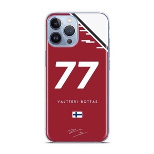 Valtteri Bottas Handytasche, Formel-1 Handyhülle, Racing Phone Case, Geschenk für Auto Racer, F1 iPhone Case