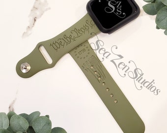 We The People Soft Silicone Replacement Watch Band Compatible with watch series SE 10/9/8/7/6/5/4/3/2/1. Choose from 35 Colors