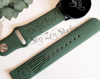 We the People Watch Band in 20MM and 22MM compatible with Samsung and Garmin watch bands.