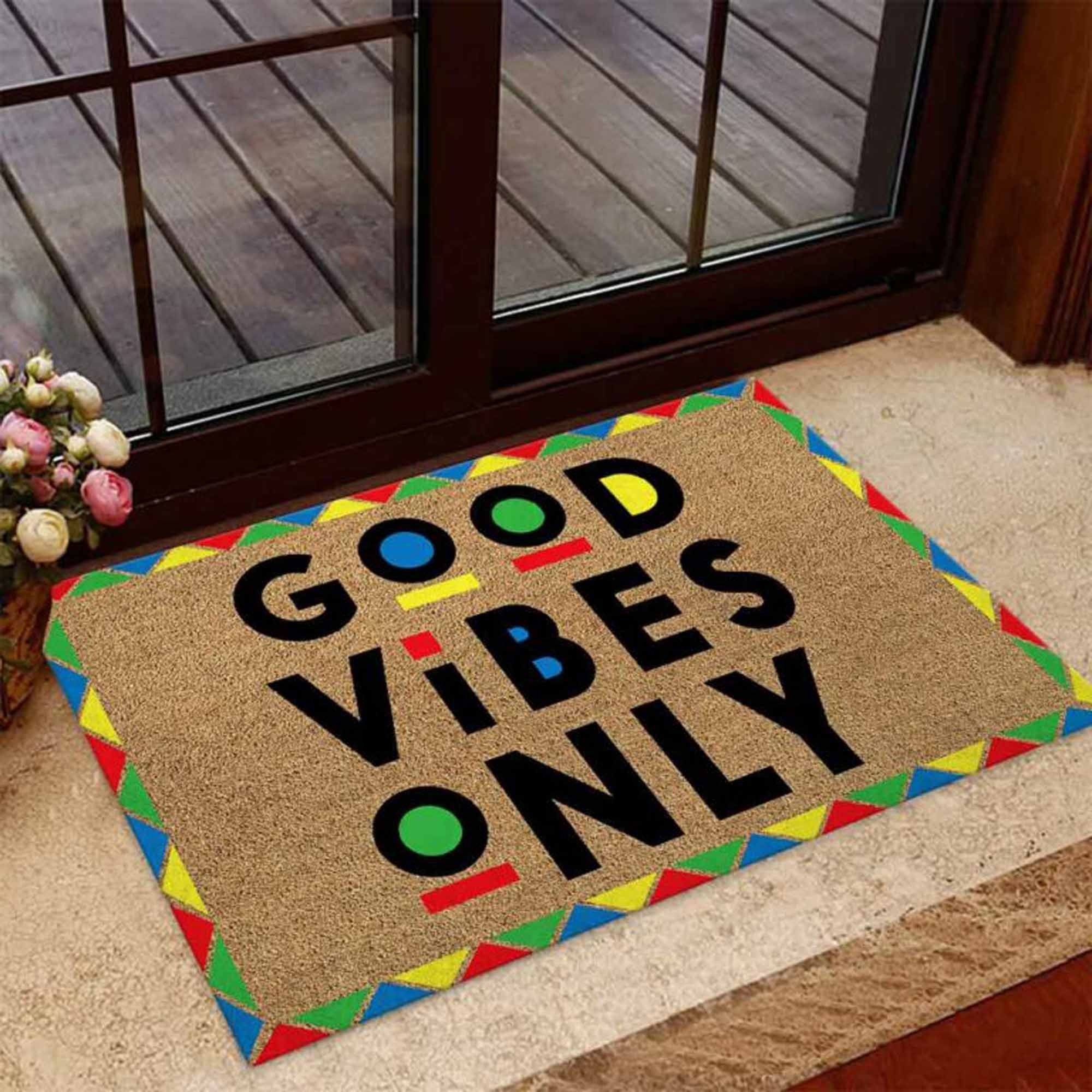 Good Vibes Only African American Doormat Etsy