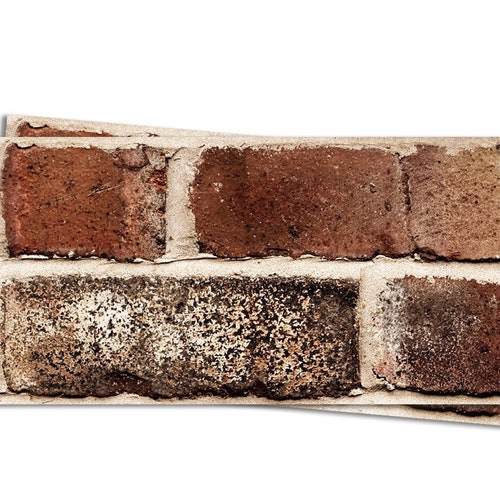 Wall Décor Home Décor Fireplace RV Bathroom 70s Vintage Rustic Red Wall