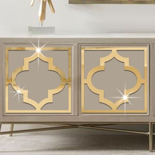 Art Deco Furniture & Wall Mirror Stickers Greek Geometric Etsy