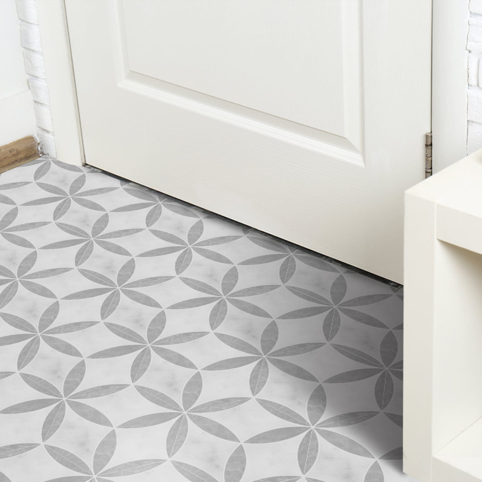 Floor Tile Sticker Peel and Stick Hexagonal Flooring Decal Etsy