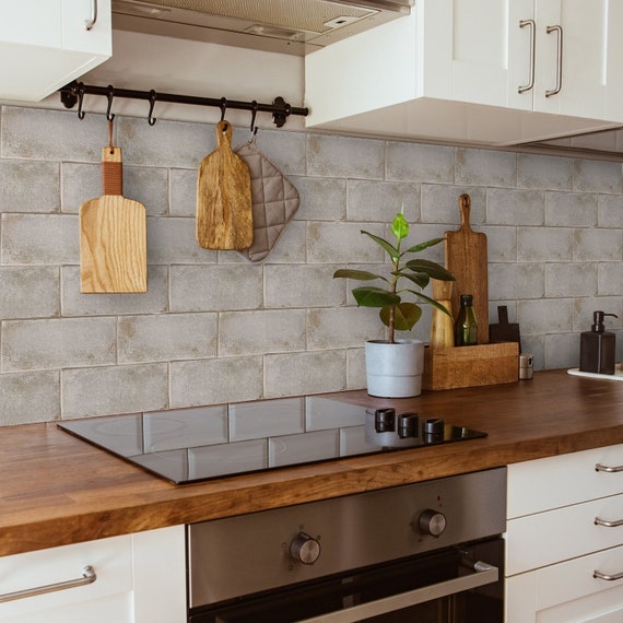 wood tile as backsplash