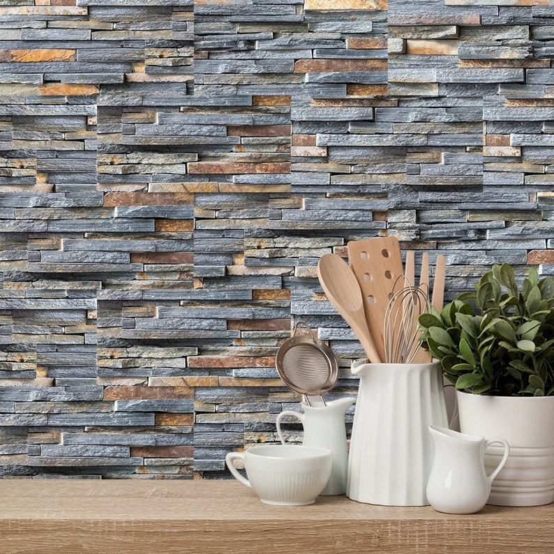 peel and stick brick tile backsplash