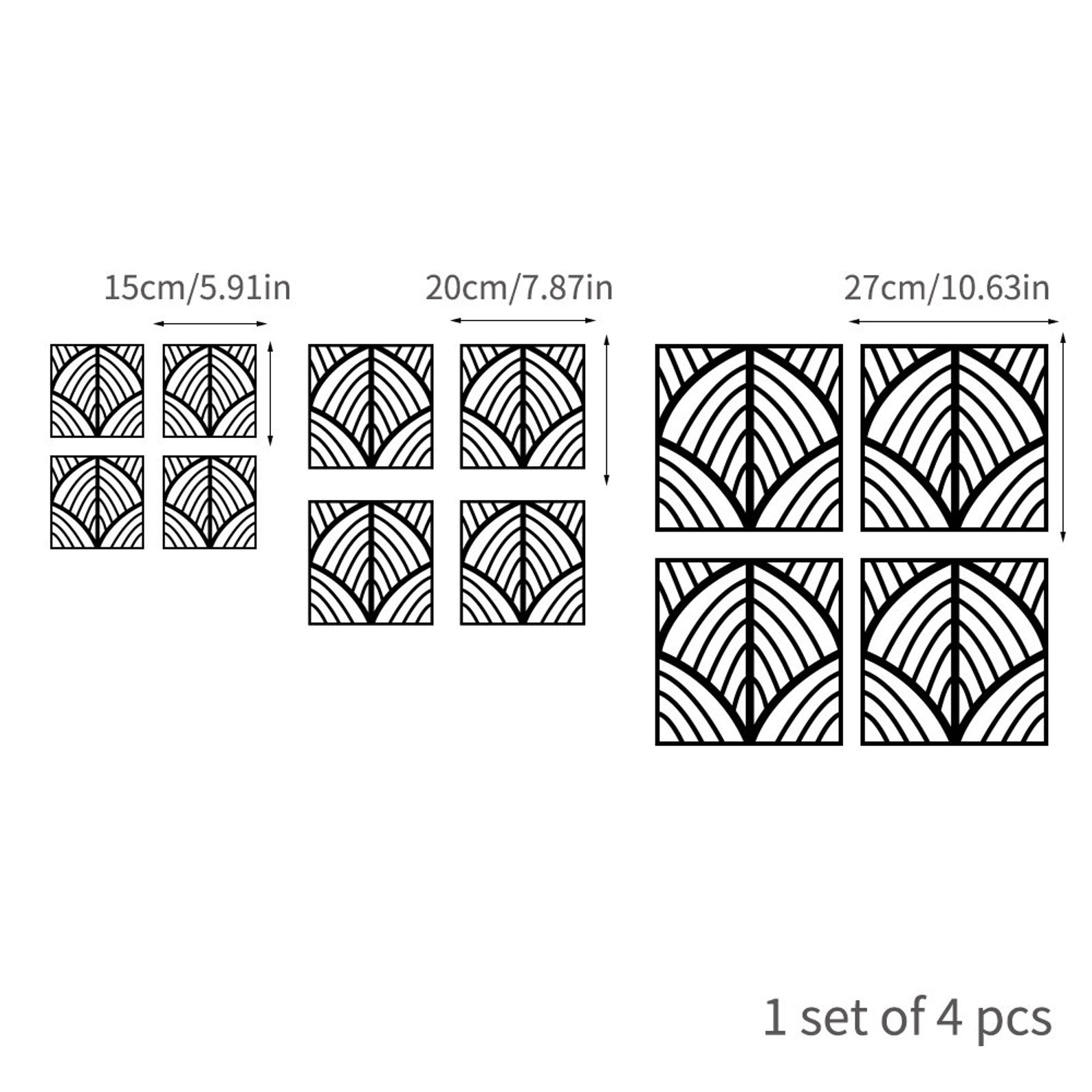 Art Deco Furniture & Wall Mirror Stickers Art Leaves Non Etsy