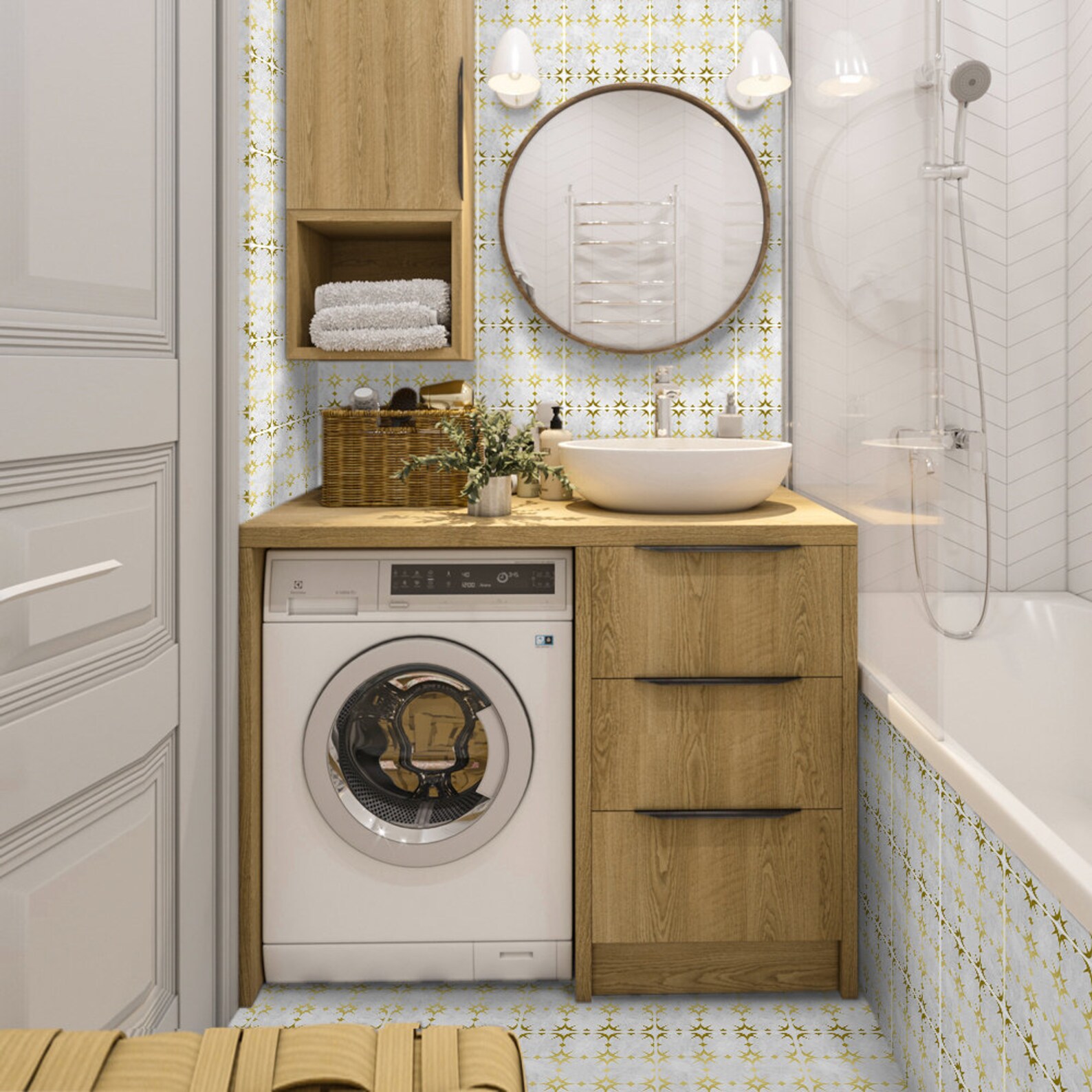 Calcomanías de azulejos de pelar y palillo trasero | Etsy