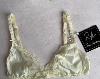Vintage René Bartan Caresse 2 bra- approx 75B - lace lingerie - made in Spain