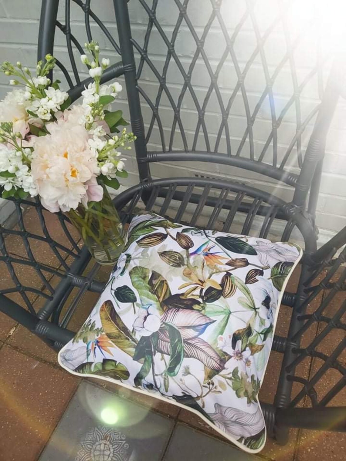 Waterproof outdoor cushion cover waterresistant garden patio Etsy