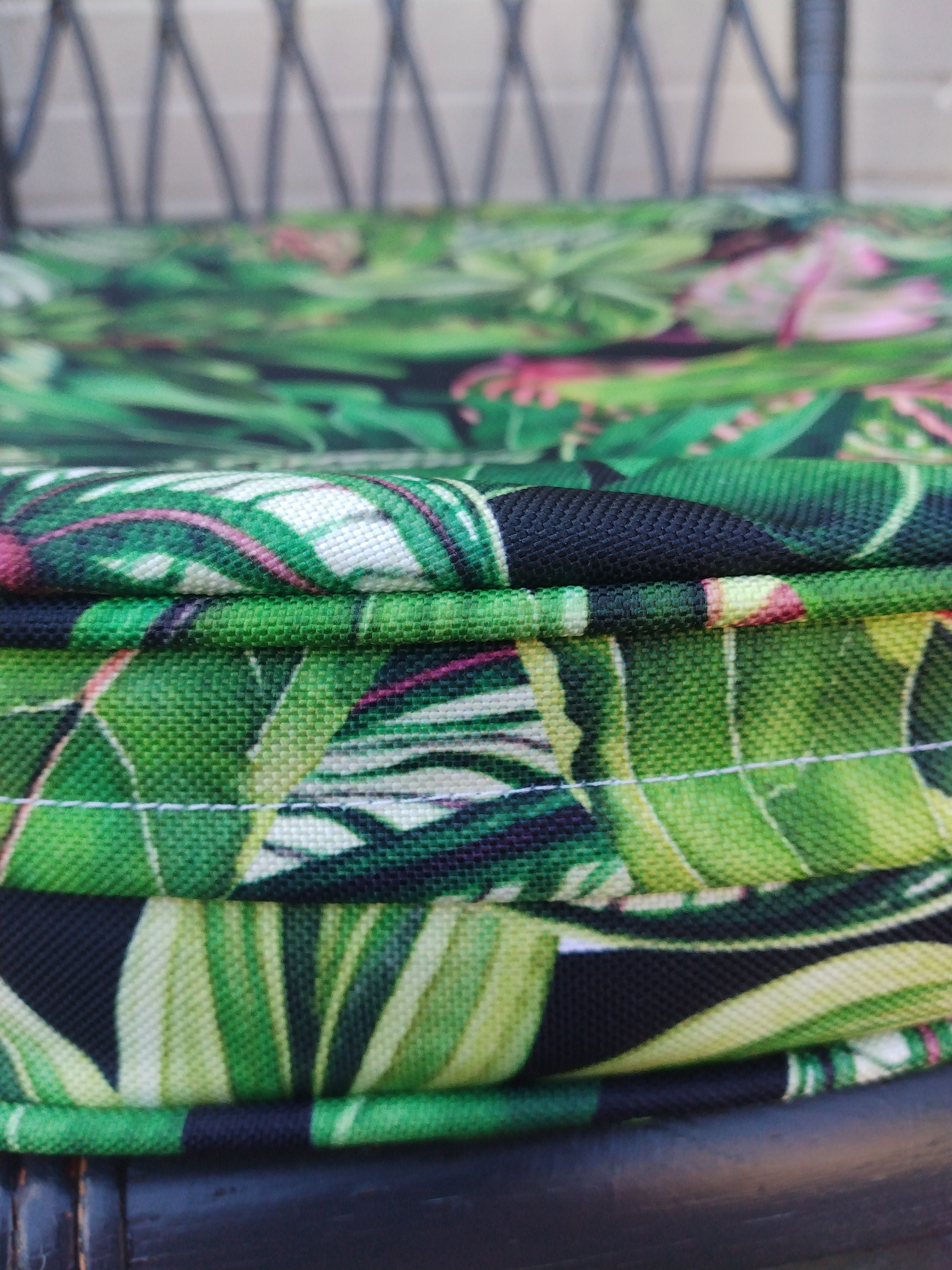 Custome made to measure round seat cushions garden waterproof | Etsy