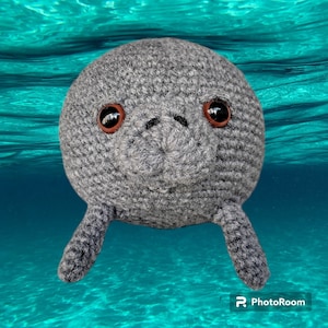 Crochet Murphy the Manatee Plush