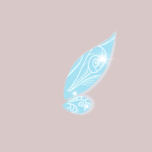 Tinkerbell fairy wings, sticker, clear, waterproof