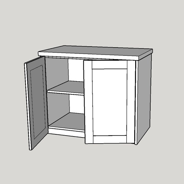 Professional Wood Working Plans - Free Standing Storage Cabinet