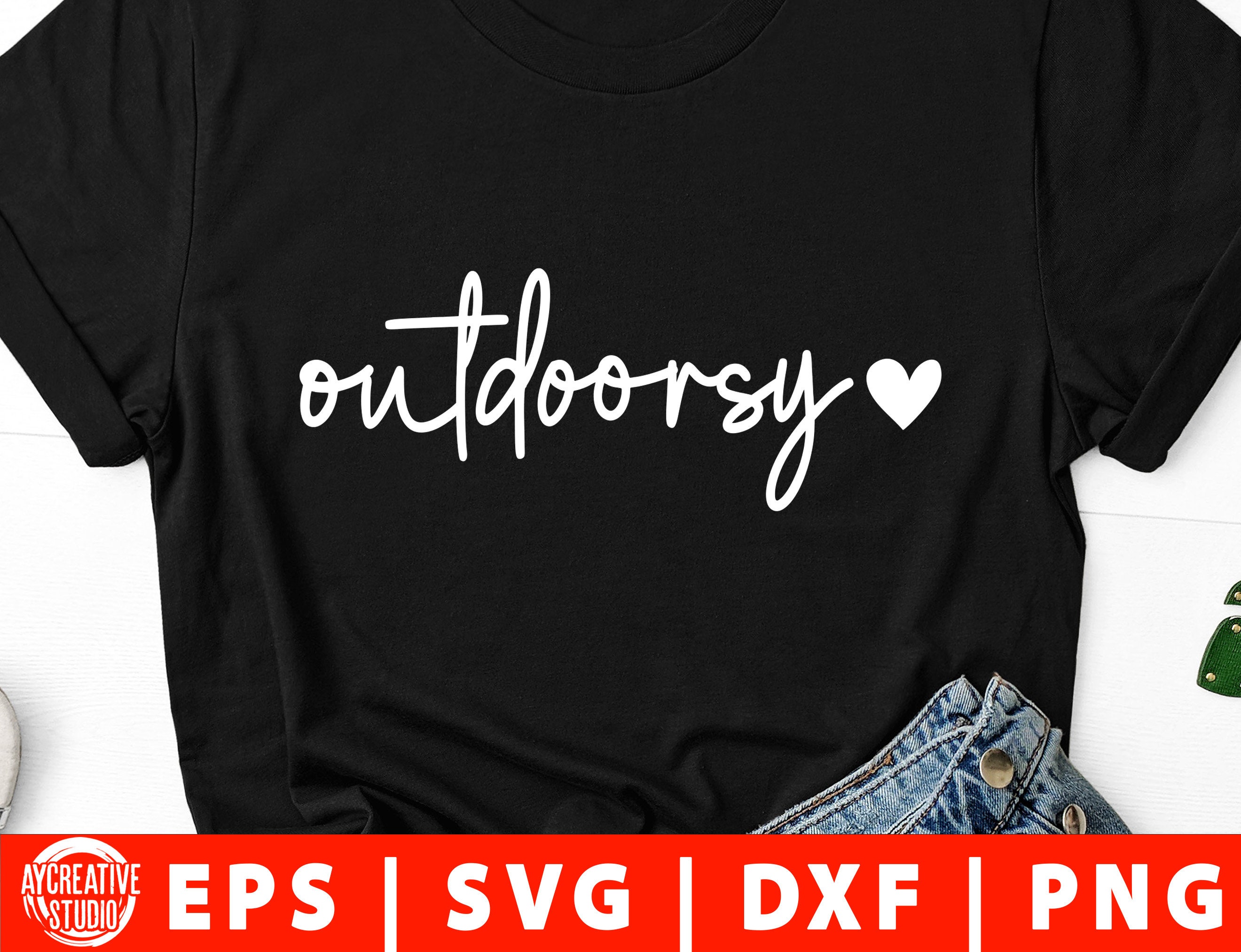 Outdoorsy SVG Dxf Png Girl SVG for Shirts Hiking Svg Positive - Etsy