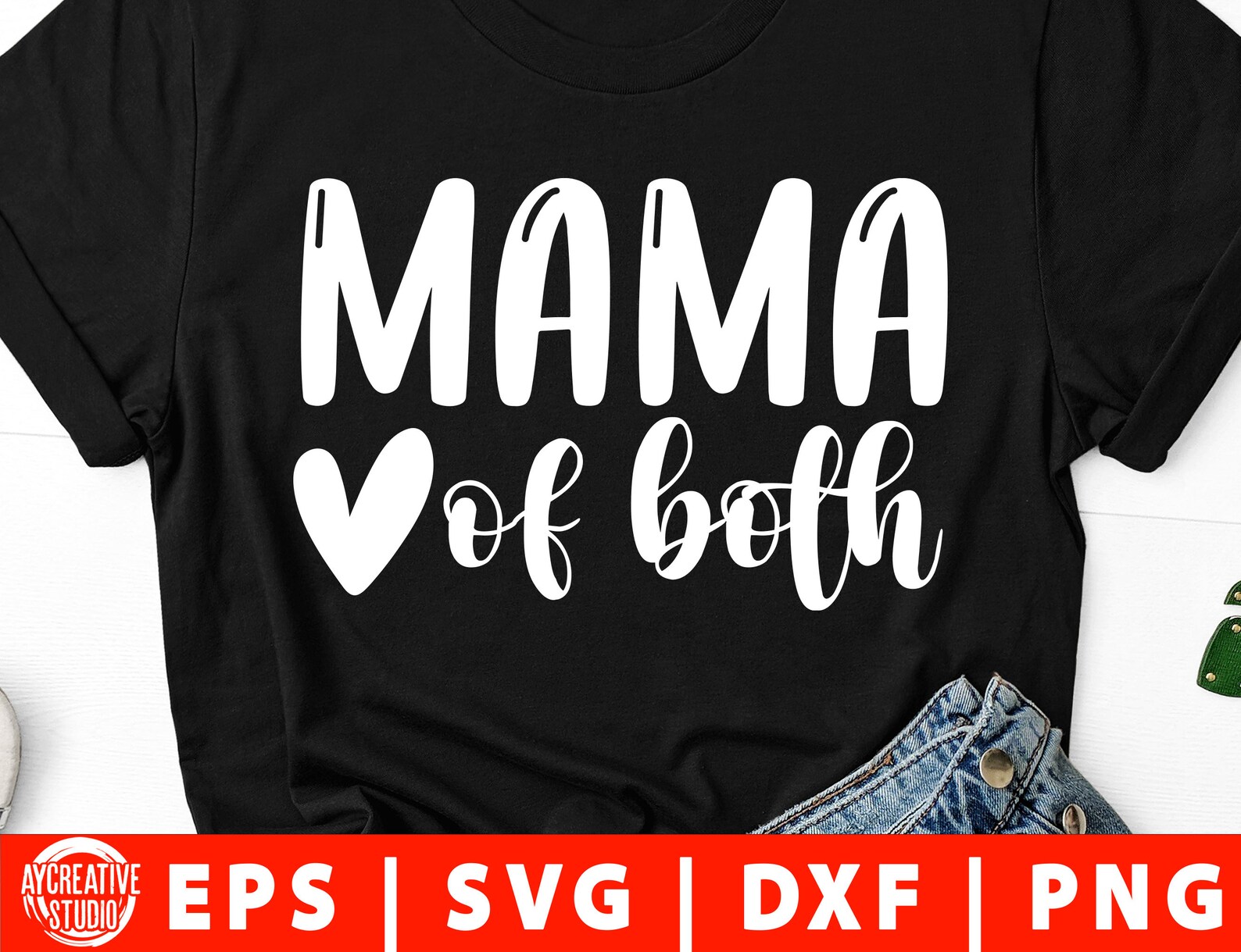 Mom of Both Svg Png Dxf Boy & Girl Mom Svg Mother’s Day | Etsy