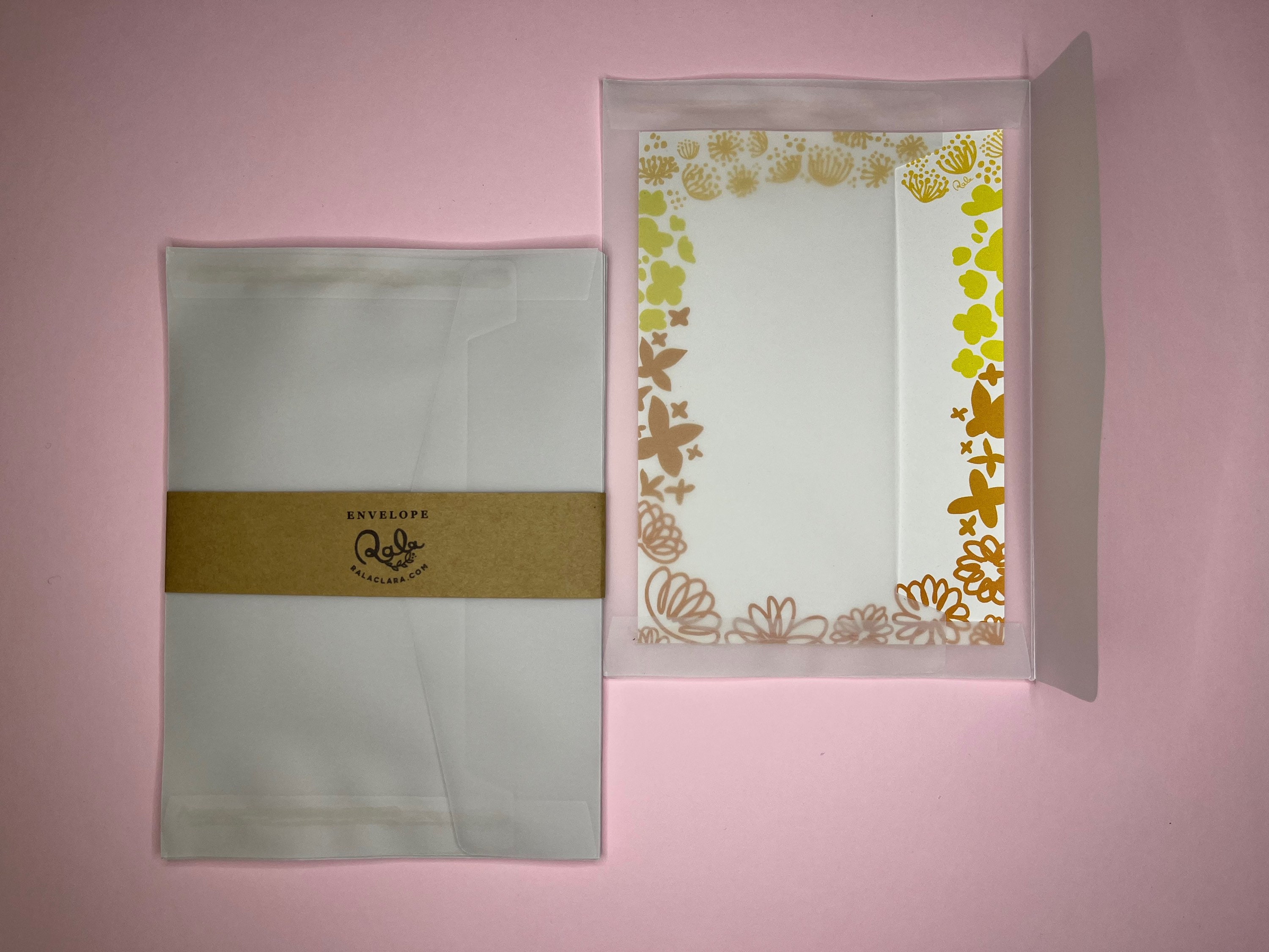 Tracing Paper Envelopes Set 10pc Transparent Envelope Etsy