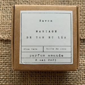 Guest gift soap (Minimum order 3 soaps)