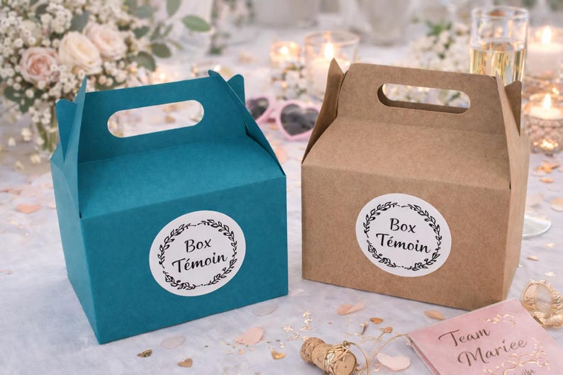 Boîte témoin – Coffret cadeau original pour témoins de mariage