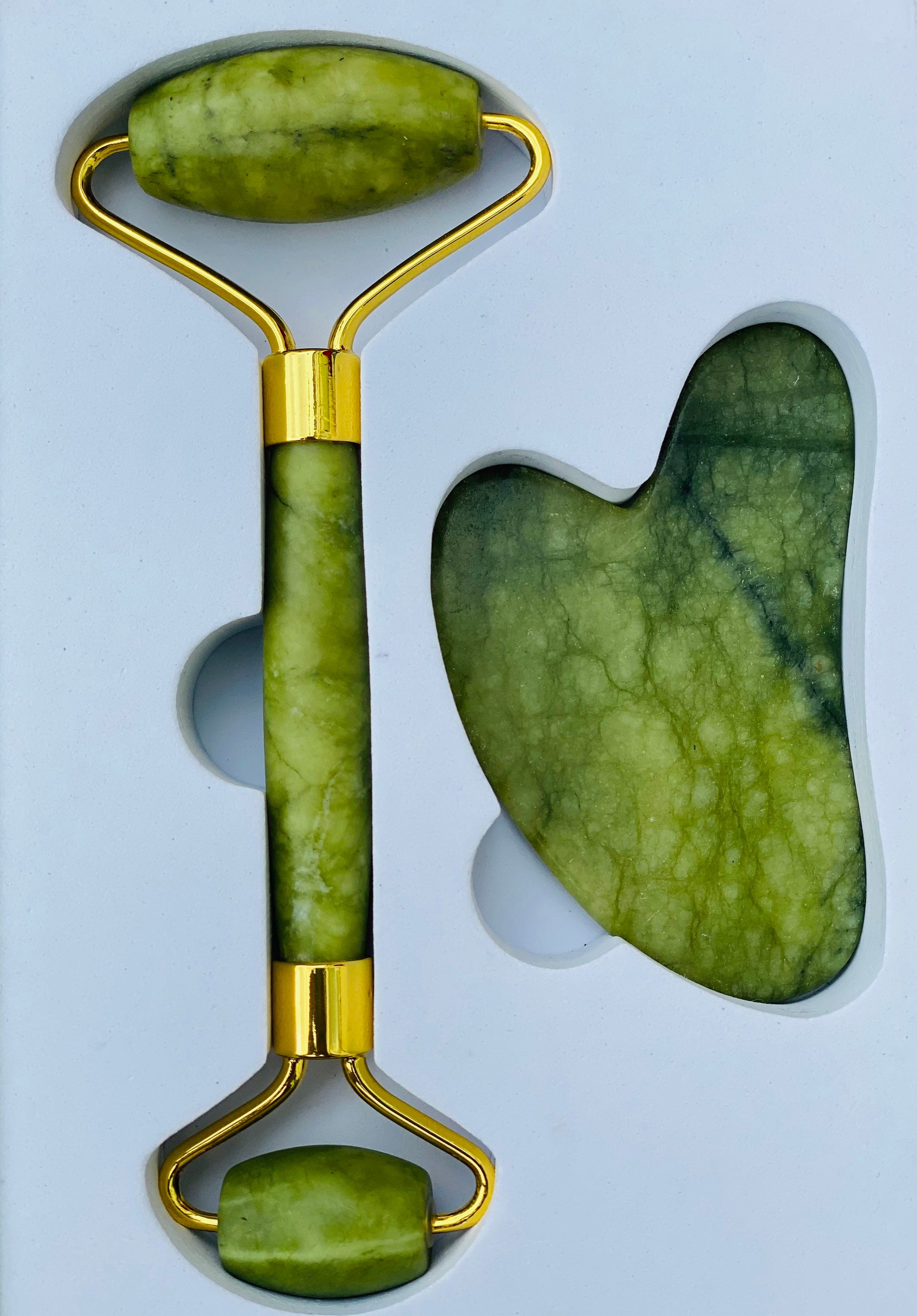 Jade Roller and Gua Sha Set for Anti ageing Facial Skin Roller Etsy
