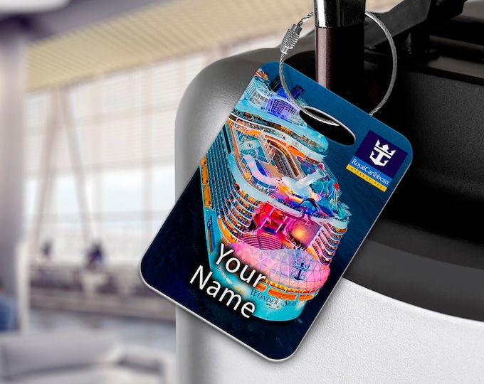 Royal Caribbean Luggage Tags Wonder of the Seas Cruise Ship Limited