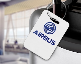 Airbus Luggage Tag - Airlines, Cabin Crew, Aeroplane, Livery, Retro, Aeroplane, Aviation