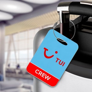 Tui Cabin Crew Luggage Tag - Airlines, Cabin Crew, Aeroplane, Livery, Retro, Aeroplane, Aviation