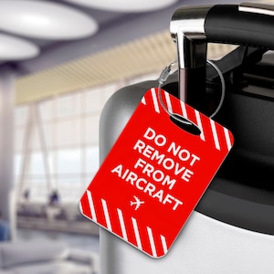 Non rimuovere l&#39;etichetta per il bagaglio dell&#39;aereo - Compagnia aerea, aeroporto, aereo, aereo, equipaggio di cabina, nave da crociera - Edizione limitata - Esclusiva!