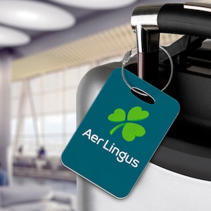 Aer Lingus Luggage Tag - Airlines, Cabin Crew, Aeroplane, Livery, Retro, Aeroplane, Aviation