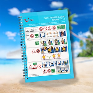 TUI Sicherheitskarte 737-8 Notizbuch - Limitierte Auflage - Exklusiv!