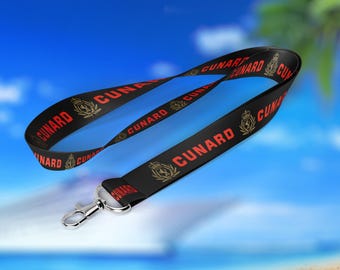 Cordón para tarjeta de identificación de Cunard Cruises - Crucero - Artículos de viaje exclusivos