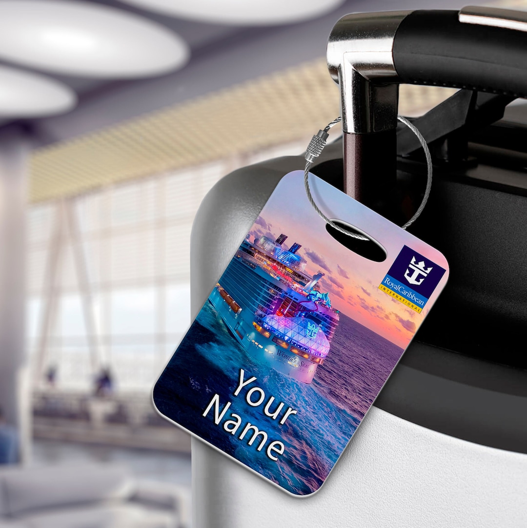 Royal Caribbean Luggage Tags - Wonder of the Seas - Cruise Ship ...