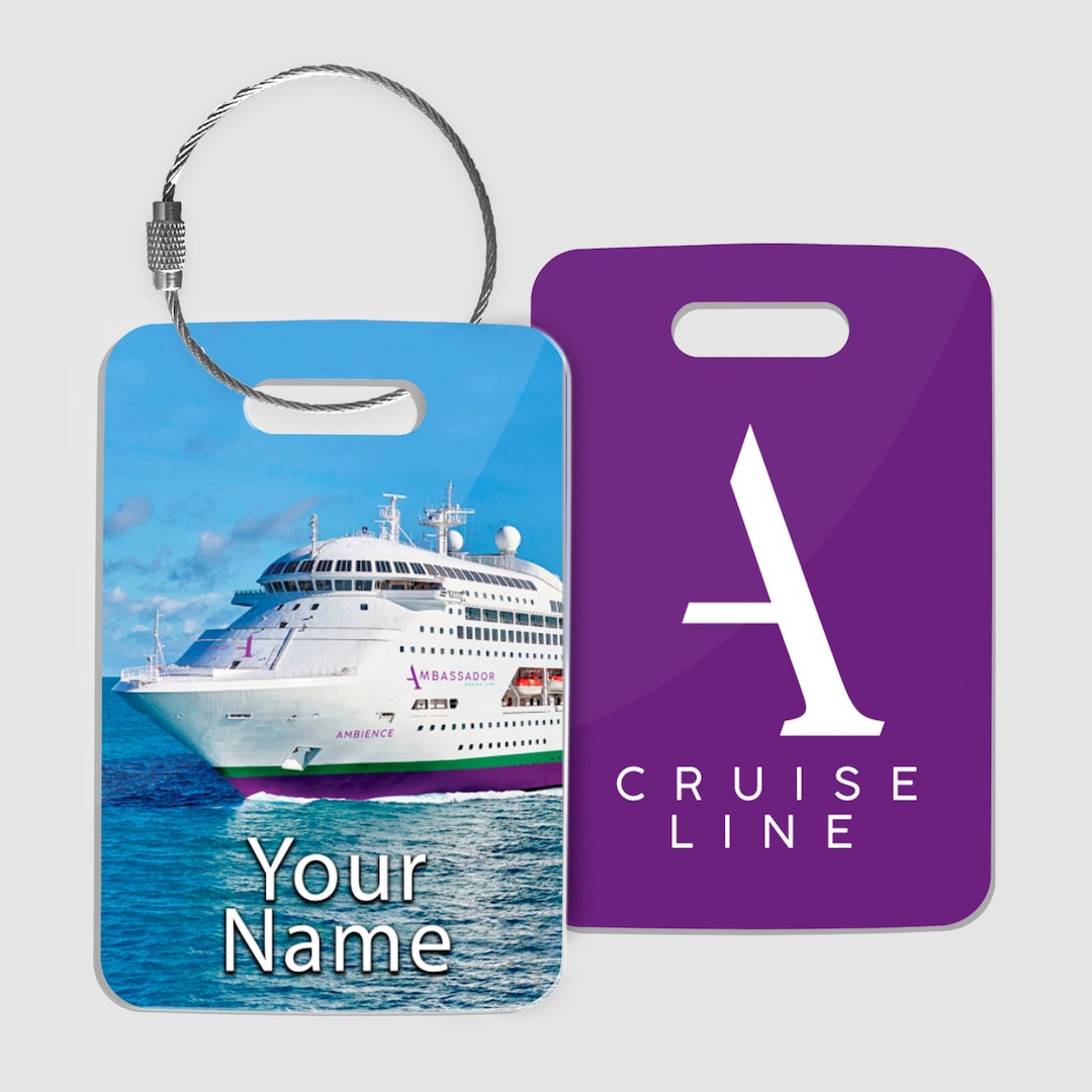 Ambassador Cruises Personalised Luggage Tags Cruise Ship Etsy