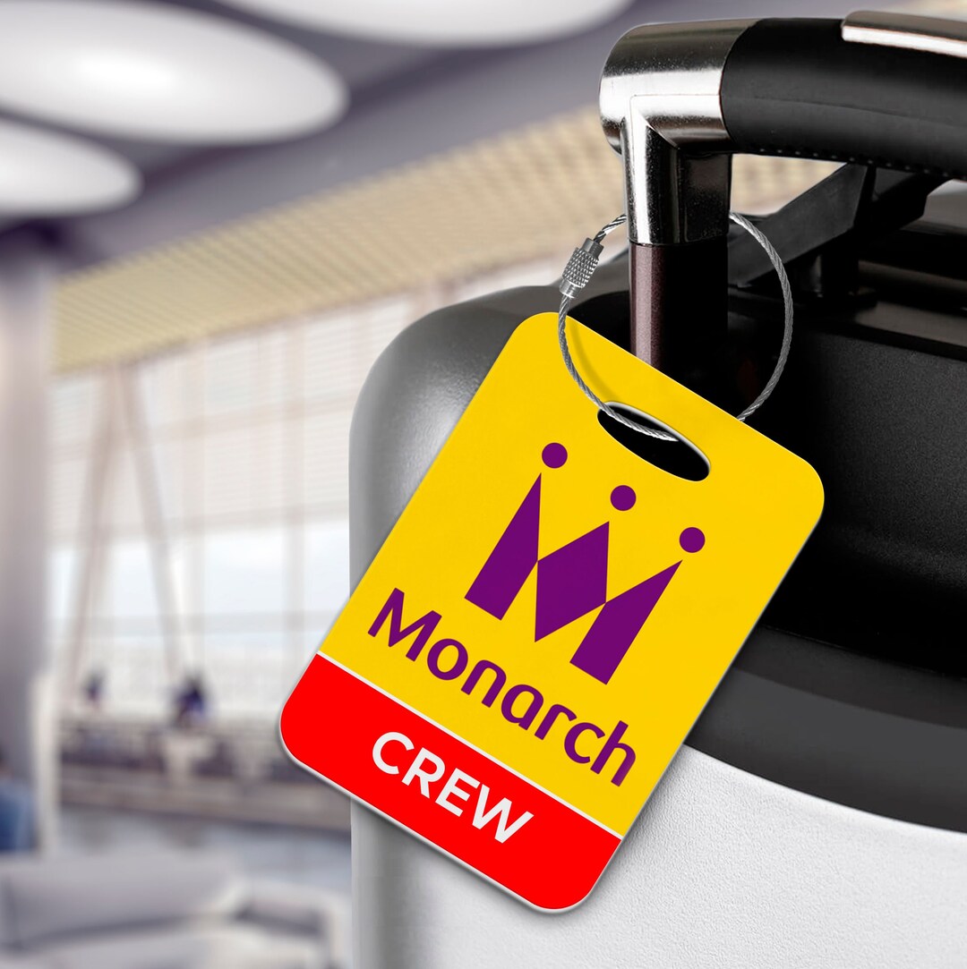 Monarch Airlines Crew - Aviation - Retro Luggage Tag - Limited Edition ...