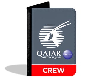 Qatar Cabin Crew Grey - Passport Cover - Aviation - Limited Edition - Exclusive!