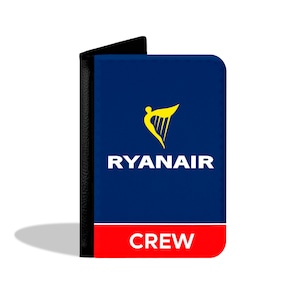 Custodia per passaporto dell&#39;equipaggio di cabina Ryanair - Aviazione - Edizione limitata - Esclusiva!