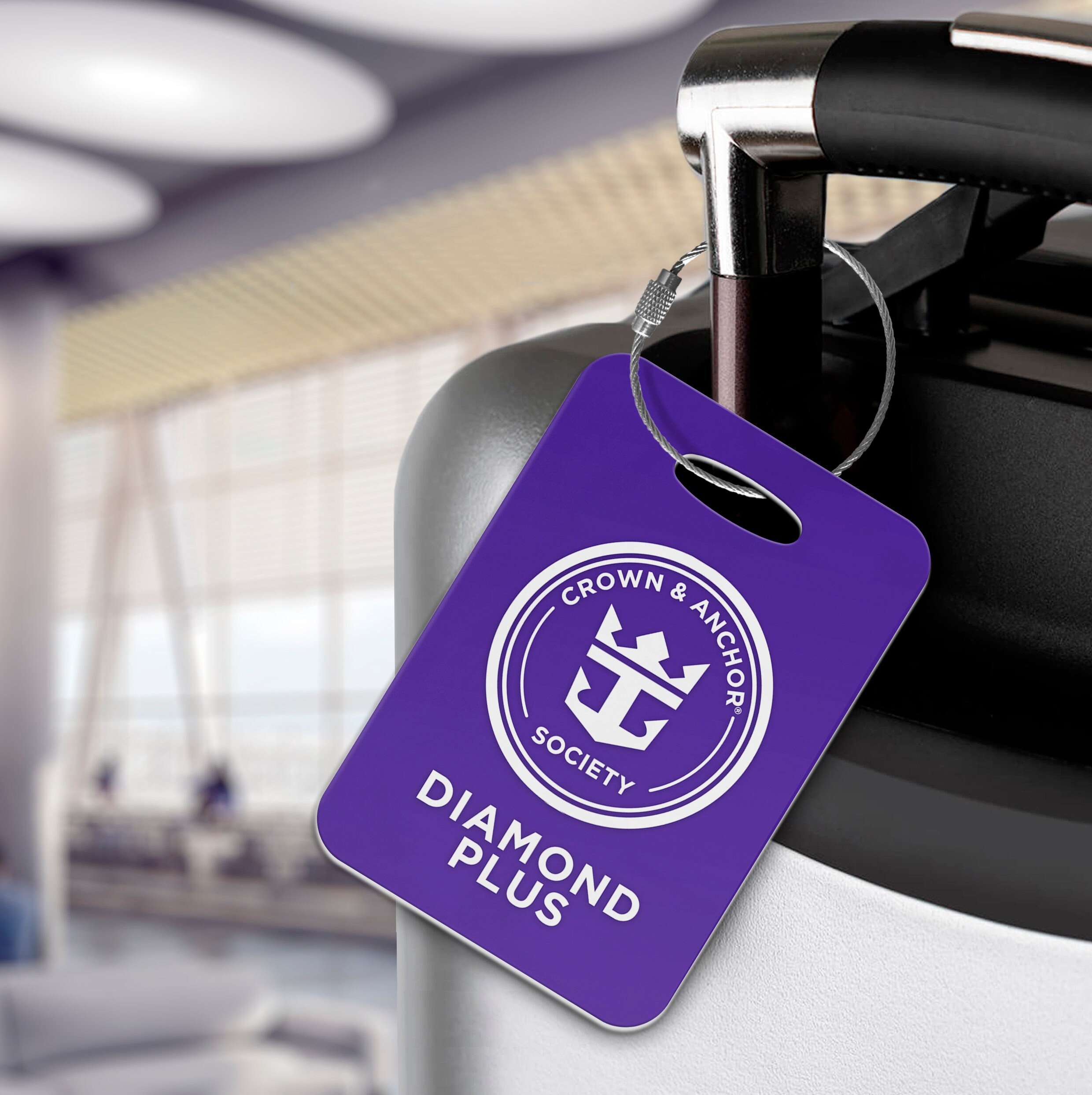 Royal Caribbean Diamond Plus Status Luggage Tags Crown & Anchor Society