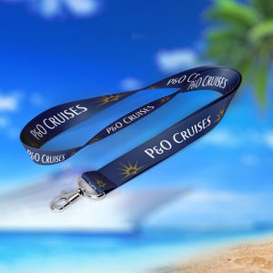 Cordón para tarjeta de identificación de P&O Cruises - Crucero - Artículos de viaje exclusivos