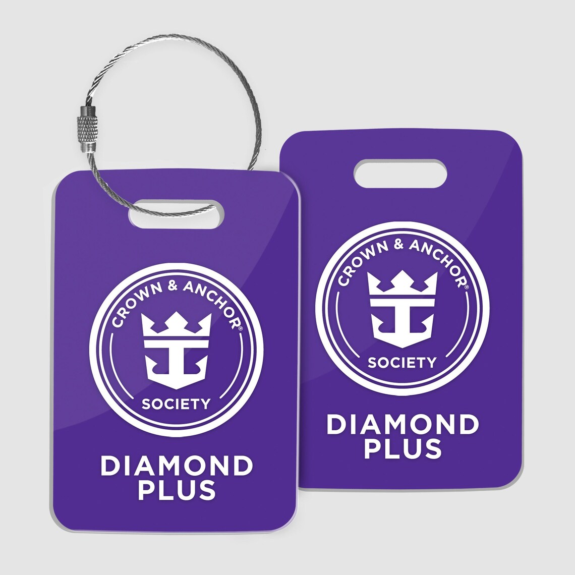 Royal Caribbean Diamond Plus Status Luggage Tags Crown & Anchor Society Cruise Ship Limited