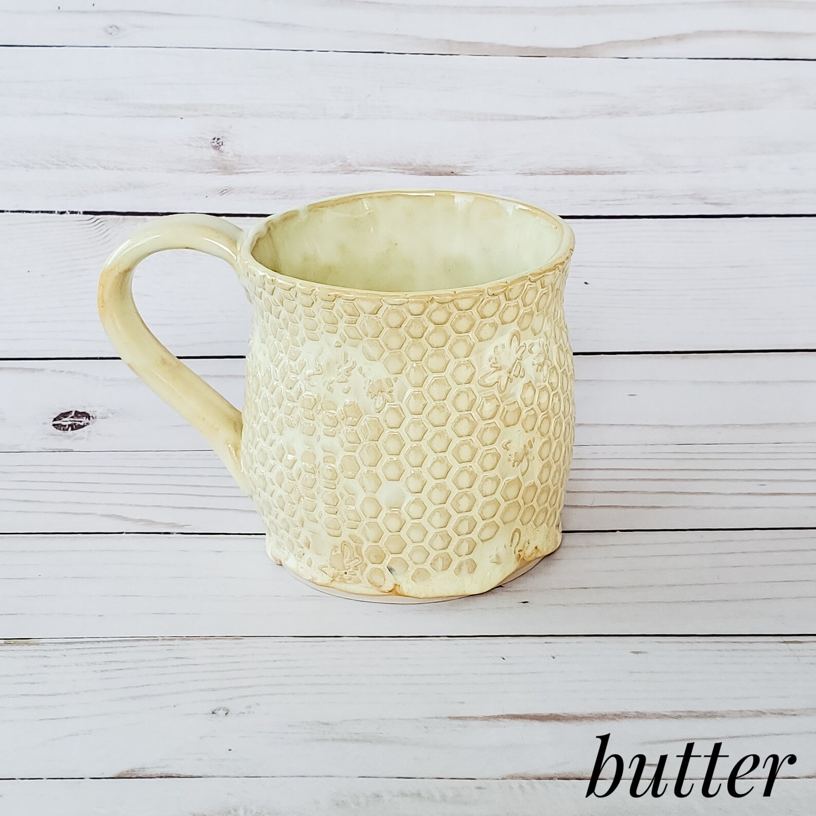 honeycomb beer mug