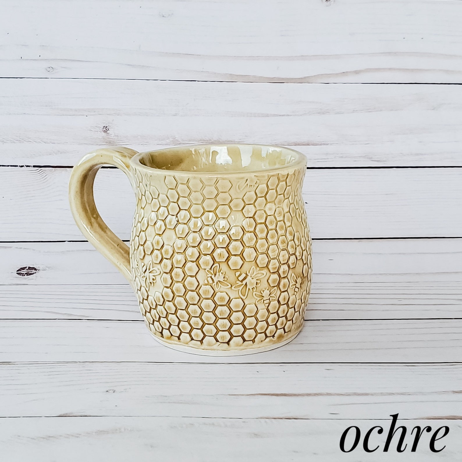 honeycomb beer mug