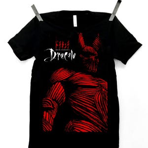 Women's T-Shirts [Out of Print] Bram Stoker / Dracula Womens Relaxed Fit Tee (Red) Dracula T-shirt - Red T-shirt - Bram Stoker Tshirt