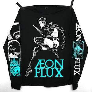 ÆON FLUX Tシャツ 黒 90's ''ÆON FLUX'' Tシャツ ブラック 実寸(M位) | SOLD OUT