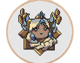 Demeter Hades Chibi Trinket Icon SuperGiant Cross-Stitch Pattern (Digital PDF Download)
