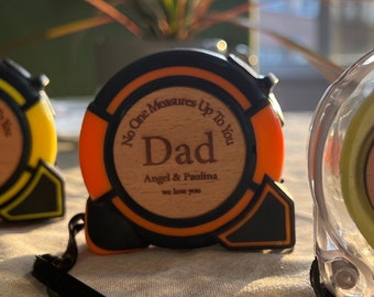 Custom Engraved Tape Measure - Father's Day Gift Ideas - Gift for Grandpa - Tool Gifts - The King of Measurement - Tapeline Gift