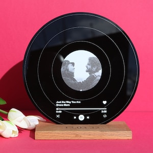 Personalized Record Display - Best Gift For Husband - Father Gift - Husband Gift  - Gift for Him - Anniversary Gift for Husband - Daddy Gift