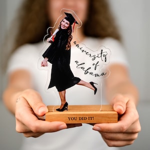 Personalized Graduation Photo Statue - Graduation Gift - High School Graduation - College Graduation - Class of 2025 - Acrylic Photo Cutouts