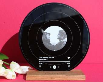 Exhibidor de discos personalizado: el mejor regalo para tu esposo, padre, esposo, aniversario, papá.