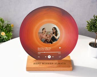 Custom Vinyl Record with Photo - Perfect Bridesmaid Gift for Her - Sister Bridesmaid Gift - Best Friend Bridesmaid - Bride and Maid of Honor